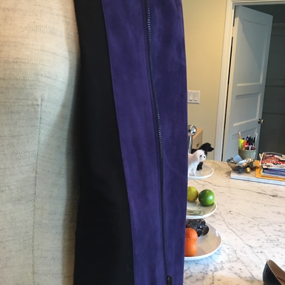 Akris Punto purple suede jacket